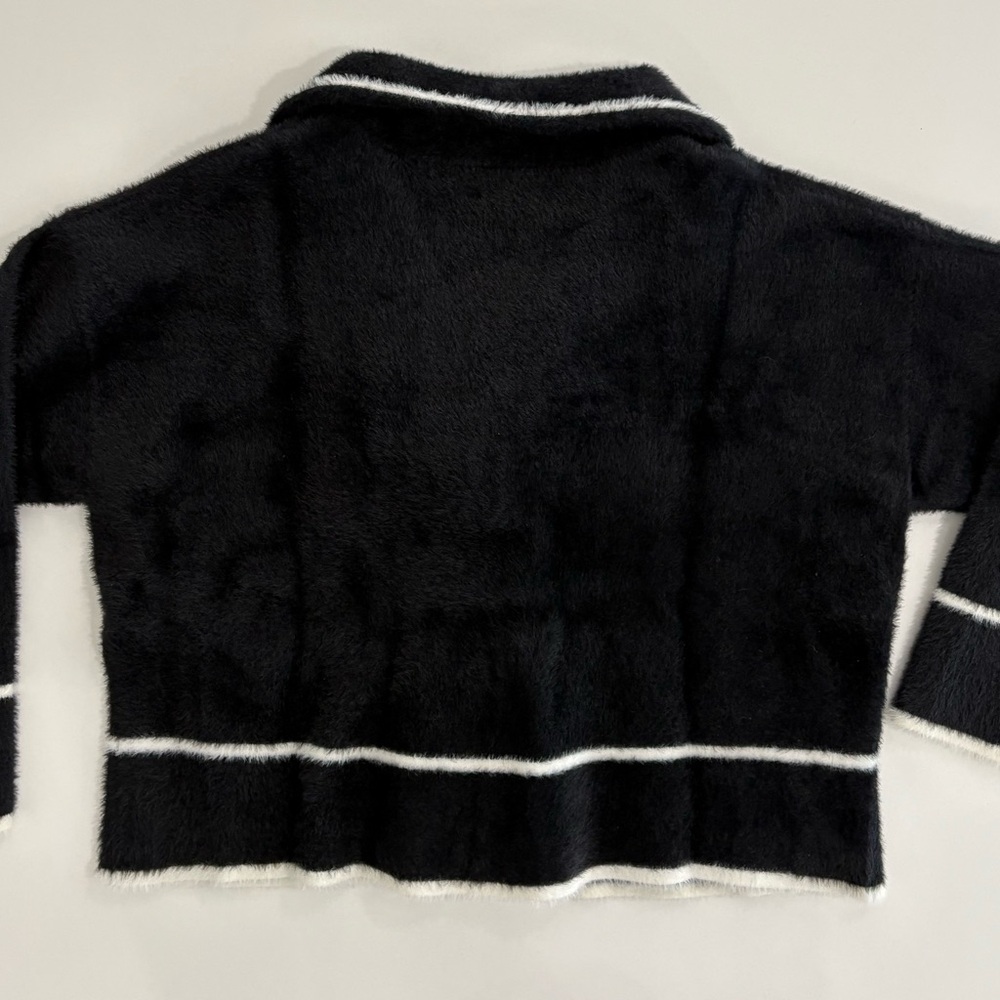 🖤 Urban Revivo Sherpa Jacket | Black & White | Size S 🖤 NWT - Picture 10 of 10